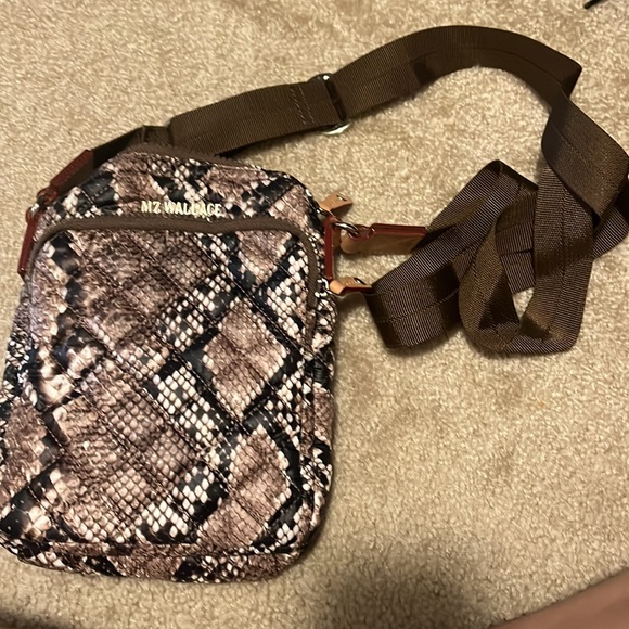 MZ Wallace Brown Snake Metro Crossbody - Picture 3 of 3